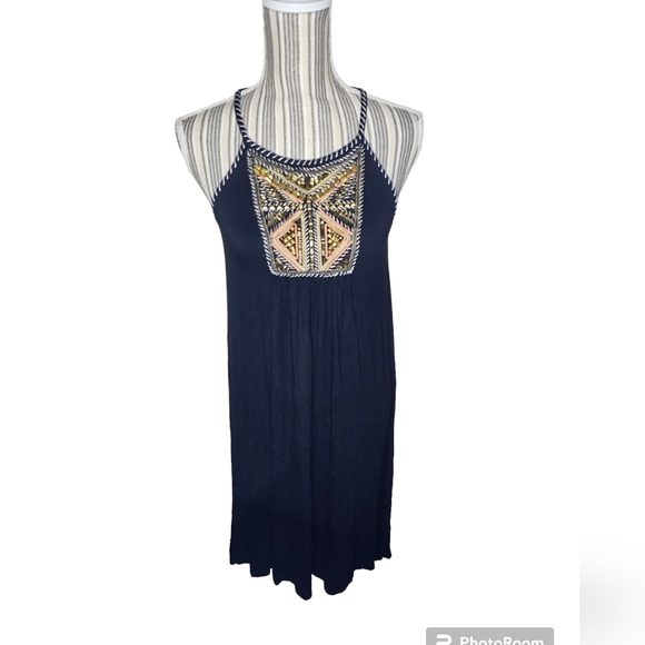 INC International Concepts Dresses & Skirts - INC International Concept women's black embroidery/beaded design dress size S